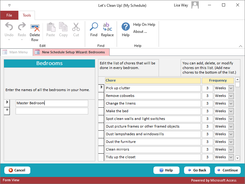 Let’s Clean Up! New Schedule Setup Wizard